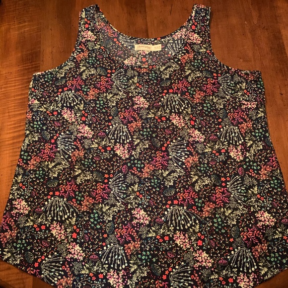 Faded Glory Tops - Faded Glory Floral Tank Top Size XL